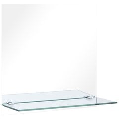 Seinapeegel riiuliga, 50x50cm, karastatud klaas hind ja info | Peeglid | kaup24.ee