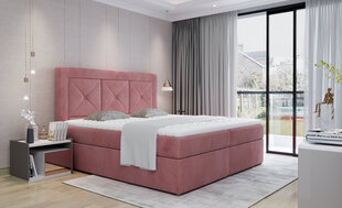 Кровать NORE Idris 17, 180x200 см, розовая цена и информация | Кровати | kaup24.ee
