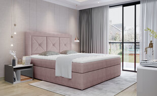 Кровать NORE Idris 23, 180x200 см, розовая цена и информация | Кровати | kaup24.ee