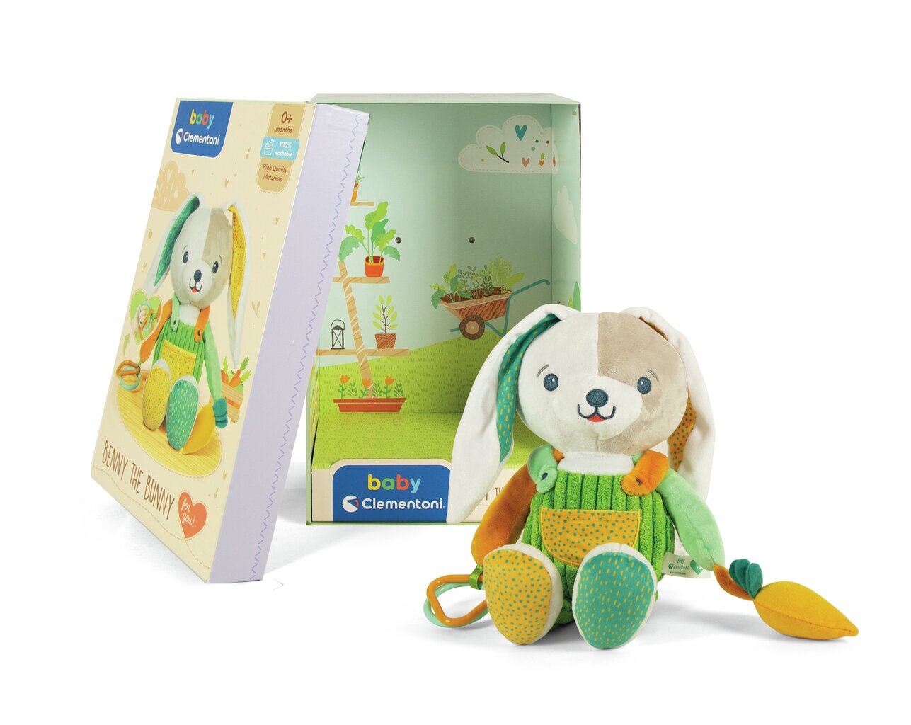 Pehme mänguasi Küülik rõngastega Clementoni Baby, 17419 hind ja info | Pehmed mänguasjad | kaup24.ee