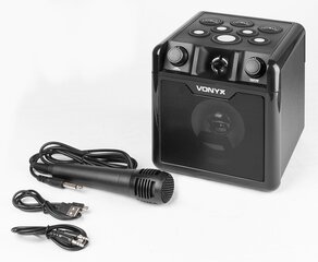 Караоке-набор Vonyx SBS50B-DRUM с пэдами ударных, черный цена и информация | Аудиоколонки | kaup24.ee