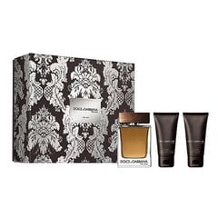 Komplekt Dolce & Gabbana The One meestele: EDT tualettvesi, 100 ml + habemeajamisjärgne palsam, 50 ml + dušigeel, 50 ml hind ja info | Meeste parfüümid | kaup24.ee