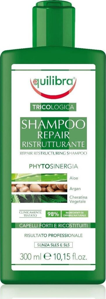 Taastav šampoon Equilibra Tricologica 300 ml hind ja info | Šampoonid | kaup24.ee
