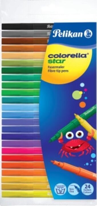 Viltpliiatsid 24 värvi Pelikan Colorella C302 цена и информация | Kunstitarbed, voolimise tarvikud | kaup24.ee