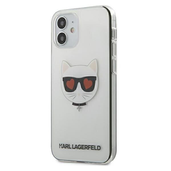 Telefoniümbris Karl Lagerfeld Choupette Head Transparent iPhone 12 Mini цена и информация | Telefoni kaaned, ümbrised | kaup24.ee