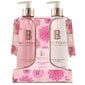 Kätehoolduskomplekt Grace Cole Boutique, Cherry Blossom & Peony: vedel käteseep 500, ml + käte- ja ihupiim, 500 ml цена и информация | Seebid | kaup24.ee