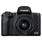 Canon EOS M50 Mark II 15-45 IS STM (Black) цена и информация | Fotoaparaadid | kaup24.ee