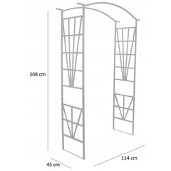 Metallist lillekaar 208 cm цена и информация | Подставки для цветов, держатели для вазонов | kaup24.ee