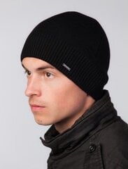 Мужская шапка Caskona PREMIUM*03, тёмно-синяя цена и информация | Мужские шарфы, шапки, перчатки | kaup24.ee