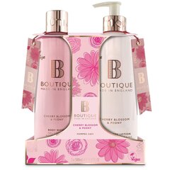 Набор для ухода за телом Grace Cole Boutique, Cherry Blossom & Peony: гель для душа, 500 мл + лосьон для рук и тела, 500 мл цена и информация | Масла, гели для душа | kaup24.ee