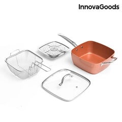 Набор многофункциональной сковороды Copper InnovaGoods 5 В 1, 4 части цена и информация | Cковородки | kaup24.ee