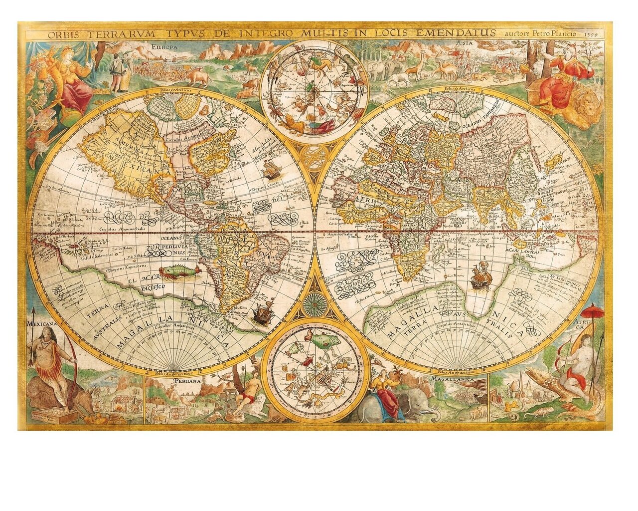 Pusle kaardiga Clementoni Ancient Map, 32557, 2000 tk цена и информация | Pusled | kaup24.ee