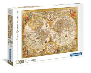 Pusle kaardiga Clementoni Ancient Map, 32557, 2000 tk hind ja info | Pusled | kaup24.ee