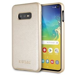 Telefoniümbris Guess GUHCS10LIGLGO S10e G970 gold hard case Iridescent hind ja info | Telefoni kaaned, ümbrised | kaup24.ee