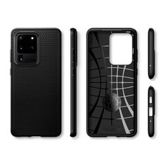 Spigen Liquid Air особо элегантный и прочный TPU чехол-крышка для Samsung Galaxy S20 Ultra (G988) Черный цена и информация | Чехлы для телефонов | kaup24.ee