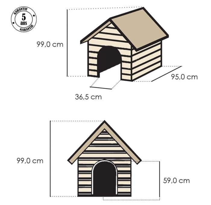 Koerakuut Curver, 99x95x99 cm hind ja info | Pesad, padjad | kaup24.ee