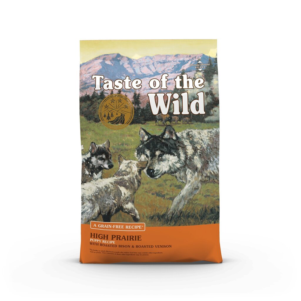 Teravaba kuivtoit väikestele koertele Taste of the Wild High Prairie Puppy piisoni- ja hirvelihaga, 12.2 kg hind ja info | Kuivtoit koertele | kaup24.ee