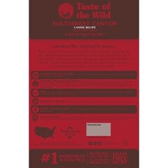 Teravaba kuivtoit koertele Taste of the Wild Southwest Canyon metssealihaga, 12.2 kg hind ja info | Taste Of The Wild Lemmikloomatarbed | kaup24.ee