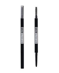 Väga õhuke kulmupliiats Maybelline Brow Ultra Slim Black 07 kaina ir informacija | Карандаши, краска для бровей | kaup24.ee