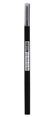 Väga õhuke kulmupliiats Maybelline Brow Ultra Slim Black 07 цена и информация | Карандаши, краска для бровей | kaup24.ee