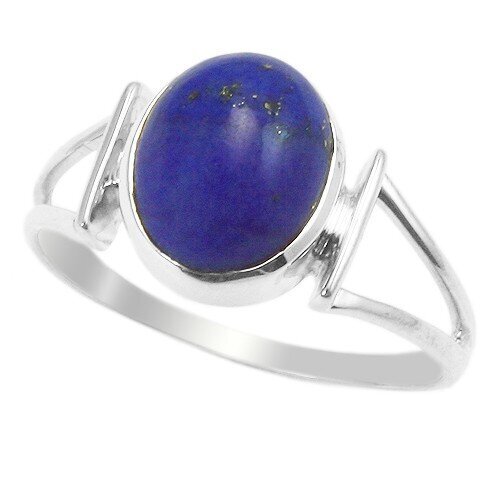 Lapis lazuliga hõbesõrmus (925) hind ja info | Sõrmused | kaup24.ee