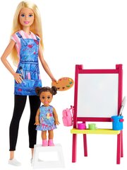 Кукла Barbie учитель рисования, GJM29 цена и информация | Игрушки для девочек | kaup24.ee