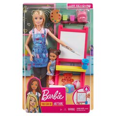 Кукла Barbie учитель рисования, GJM29 цена и информация | Игрушки для девочек | kaup24.ee