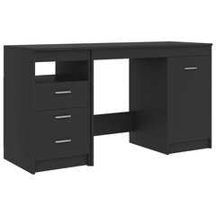 Письменный стол VidaXL, 140x50x76 см, серый цена и информация | Компьютерные, письменные столы | kaup24.ee