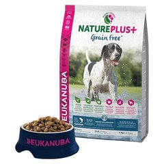 Eukanuba Nature Plus + teraviljavaba kuivsööt kõigile täiskasvanud koeratõugudele värske külmutatud lõhega 2,3 kg hind ja info | Kuivtoit koertele | kaup24.ee