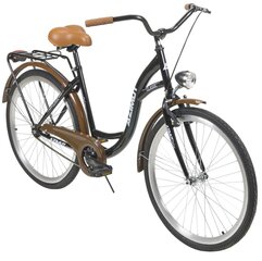 Городской велосипед AZIMUT Classic 26" 2021, чёрный цена и информация | Велосипеды | kaup24.ee