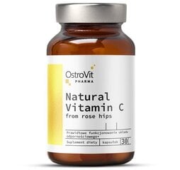 Pharma Natural Vitamin C из шиповника, 30 капсул цена и информация | Витамины, пищевые добавки, препараты для хорошего самочувствия | kaup24.ee
