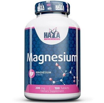 Haya Labs Magnesium Citrate 200mg 100 tabs hind ja info | Vitamiinid | kaup24.ee