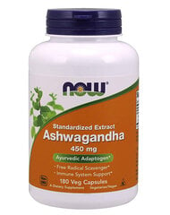 Ashwagandha Ekstrakt 450mg 180 kapslit hind ja info | Vitamiinid, toidulisandid, preparaadid tervise heaoluks | kaup24.ee