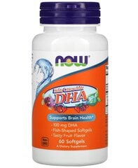 DHA 100 mg 60 näritavat kapslit hind ja info | Vitamiinid, toidulisandid, preparaadid tervise heaoluks | kaup24.ee