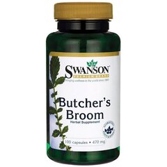 Butcher's Broom 470 mg 100 kapslit цена и информация | Витамины, пищевые добавки, препараты для хорошего самочувствия | kaup24.ee
