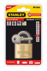 Tabalukk 40mm STANLEY, S742-031 цена и информация | Дверные замки | kaup24.ee