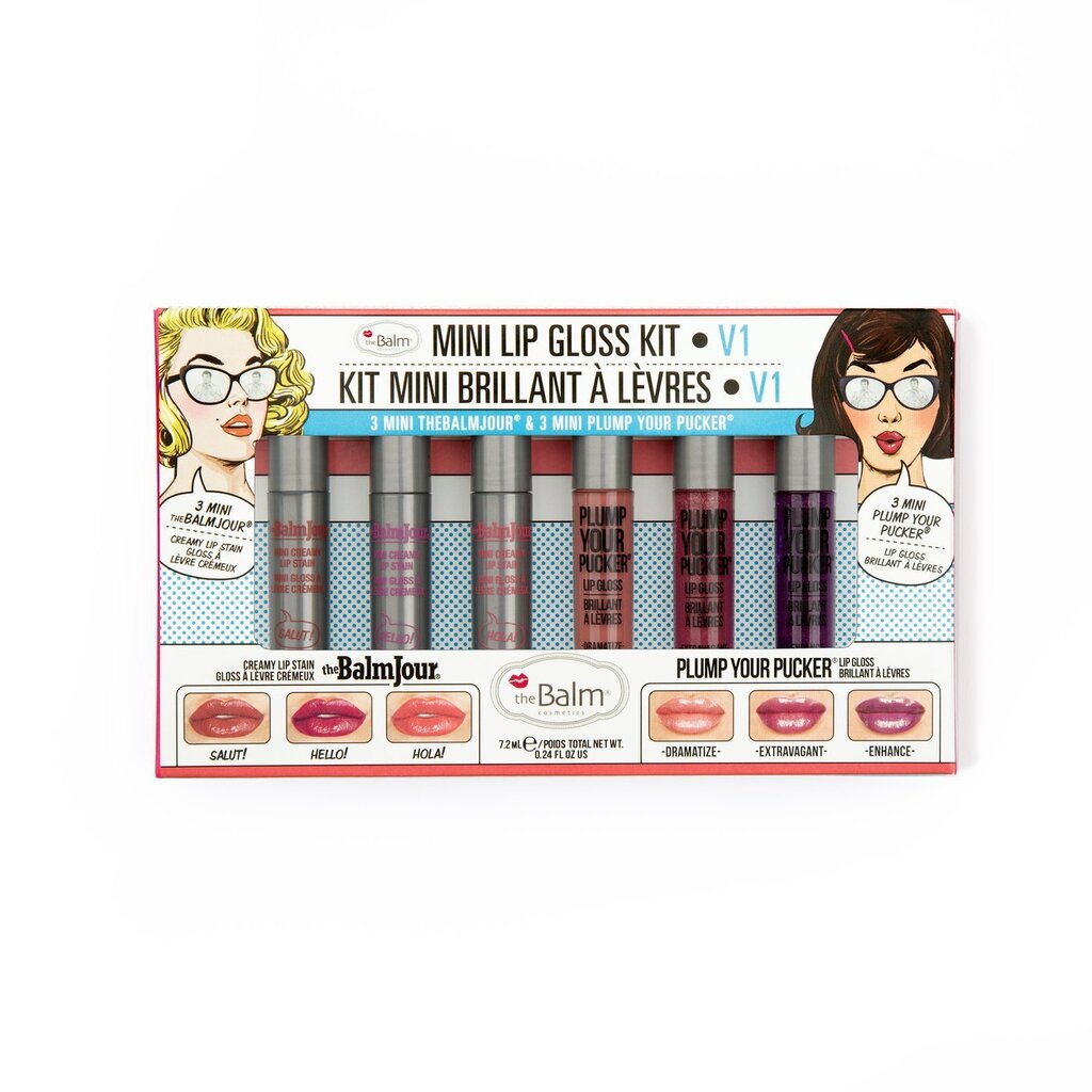 Huuleläigete komplekt Vol 1 theBalm, 6 tk цена и информация | Huulepulgad, -läiked, -palsamid, vaseliin | kaup24.ee