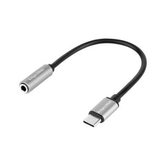 Kruger & Matz USB-C to Jack 3.5mm Audio Adapter for phones 17,5 cm Silver цена и информация | Адаптеры и USB-hub | kaup24.ee