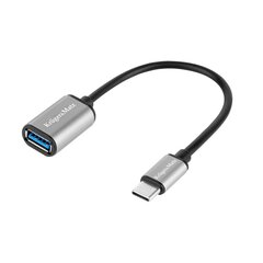 Универсальный OTG адаптер Type-C на USB 3.0 Kruger & Matz подключение, серебряный цена и информация | Адаптеры и USB-hub | kaup24.ee