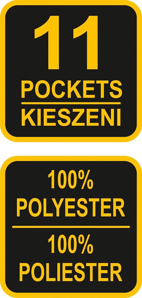 Tööriistavöö taskute ja kahe metallist hoidikuga Vorel (78751) цена и информация | Tööriistakastid, tööriistahoidjad | kaup24.ee