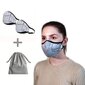 Korduvkasutatav mask (2 tükki) 1016/ERGO PLUS, eco friendly kott maskide hoidmiseks. hind ja info | Esmaabi | kaup24.ee