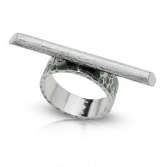 Ilus ja unikaalne hõbesõrmus (925), käsitöö, 6,5 mm hind ja info | Sõrmused | kaup24.ee