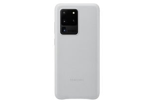 Kõva kaanega nahast ümbris Samsung Ultra Galaxy S20 Ultra jaoks, hall hind ja info | Telefoni kaaned, ümbrised | kaup24.ee