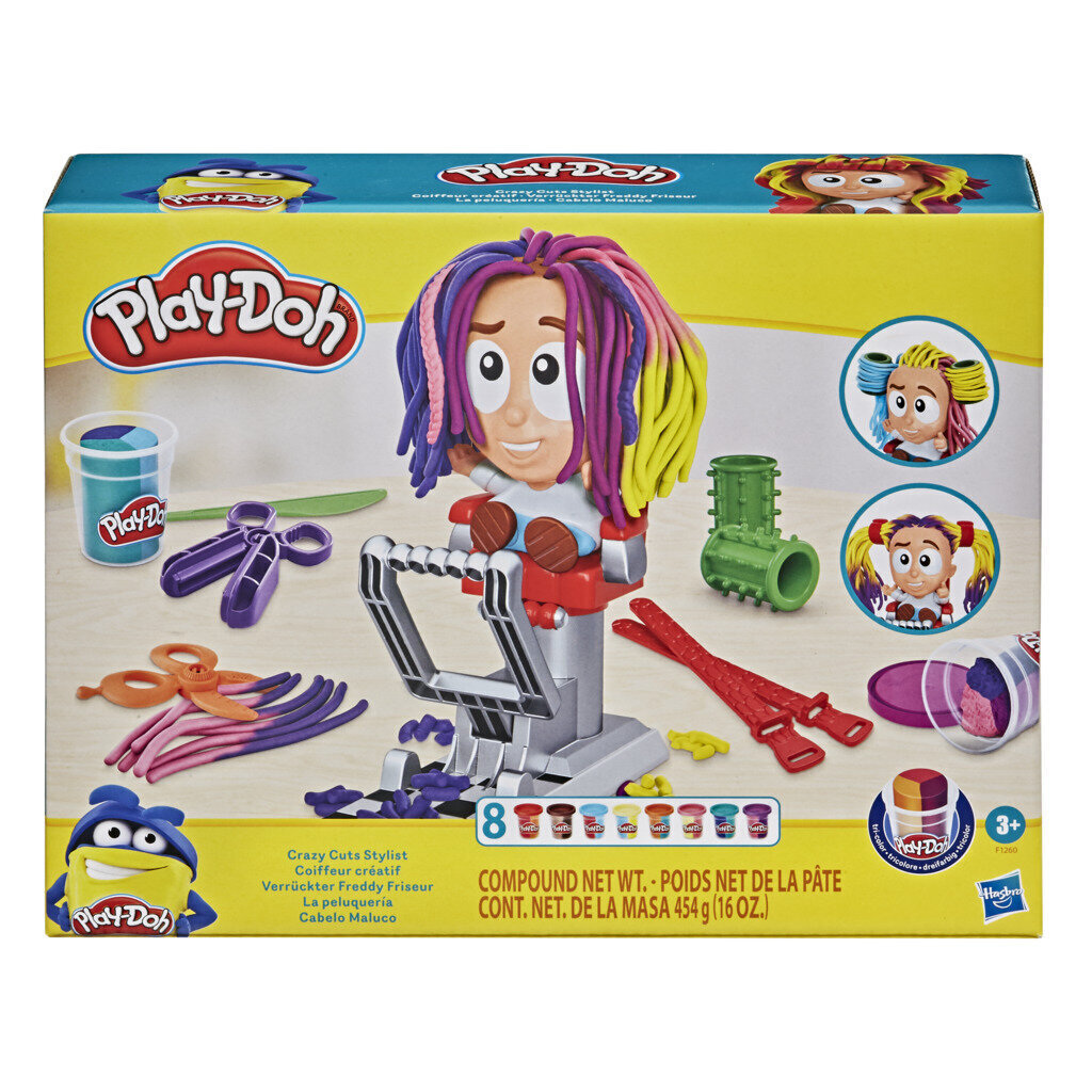 Plastiliinikomplekt Juuksestilist Hasbro Play-Doh Crazy Cuts Stylist hind ja info | Arendavad mänguasjad | kaup24.ee