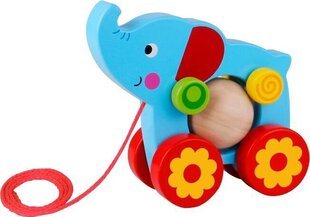 Puidust tõmmatav elevant hind ja info | Imikute mänguasjad | kaup24.ee
