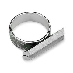 Silmapaistev ja unikaalne hõbesõrmus (925), käsitöö, 7 mm hind ja info | Sõrmused | kaup24.ee