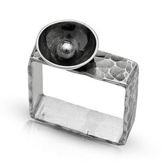Unikaalne ja ilus hõbesõrmus (925), käsitöö, 6,5 mm hind ja info | Sõrmused | kaup24.ee