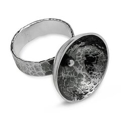 Unikaalne ja ilus hõbesõrmus (925), käsitöö, 6,5 mm hind ja info | Sõrmused | kaup24.ee