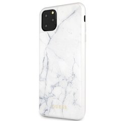 Telefoniümbris Guess GUHCN65HYMAWH Apple iPhone 11 Pro Max white Marble hind ja info | Telefoni kaaned, ümbrised | kaup24.ee