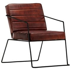 Кресло, темно-коричневого цвета, настоящая кожа цена и информация | Кресла | kaup24.ee